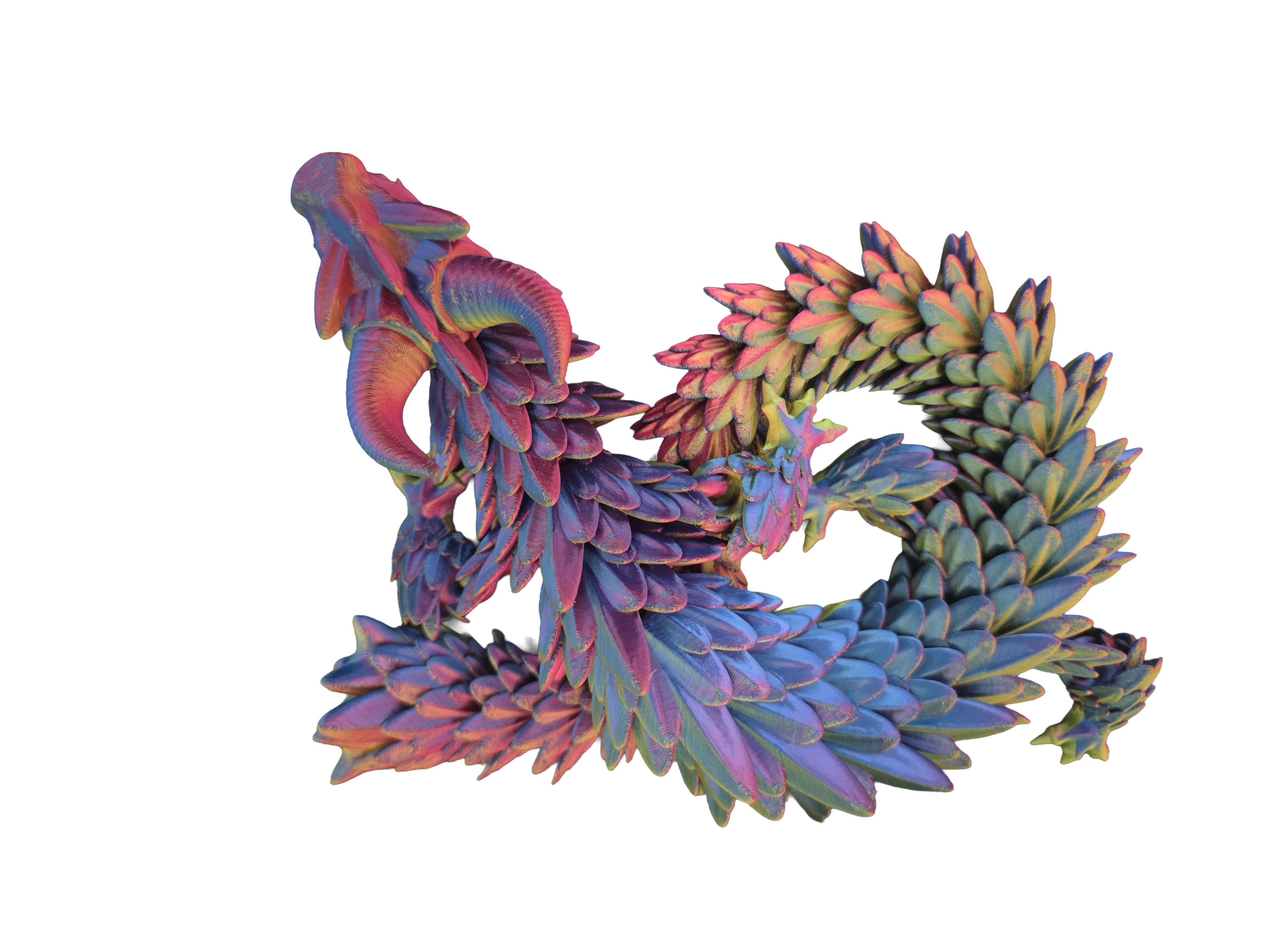 Dragon articulé imprimé en 3D | 4 tailles