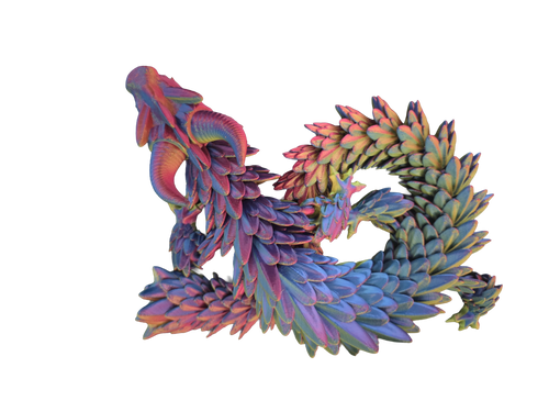 Dragon articulé imprimé en 3D | 4 tailles