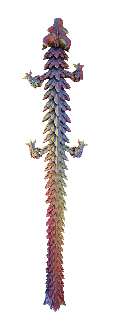 Dragon articulé imprimé en 3D | 4 tailles