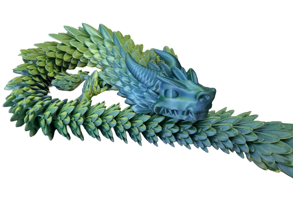 Dragon articulé imprimé en 3D | 4 tailles