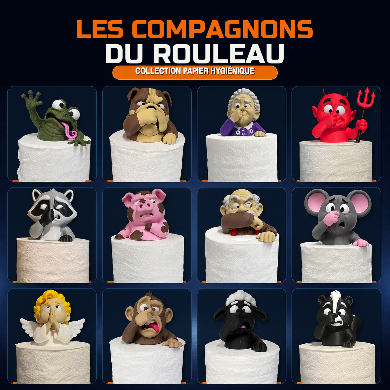 Les Compagnons du rouleau – Figurines 3D décoratives | MATT 3D CONCEPT