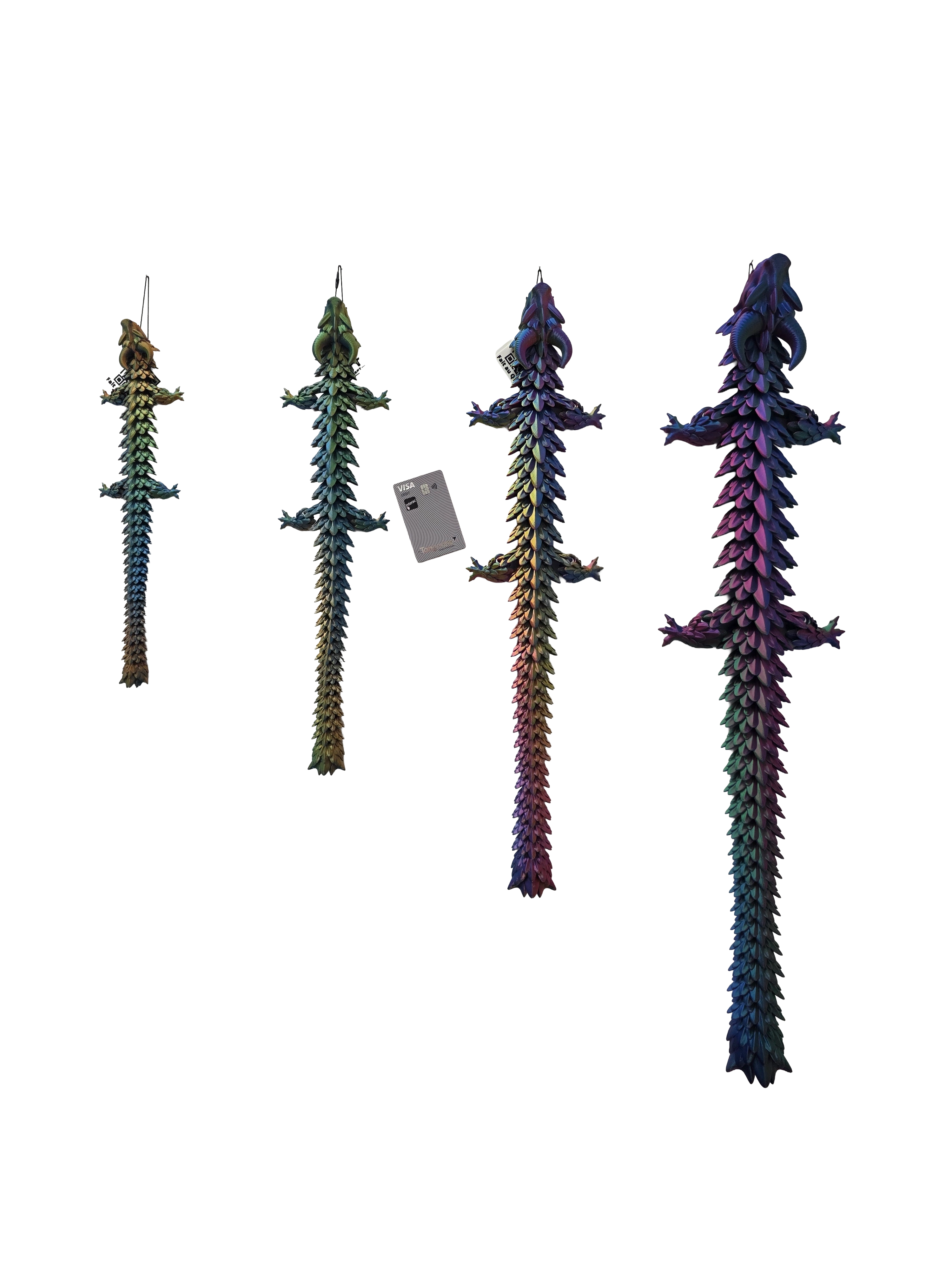 Dragon articulé imprimé en 3D | 4 tailles