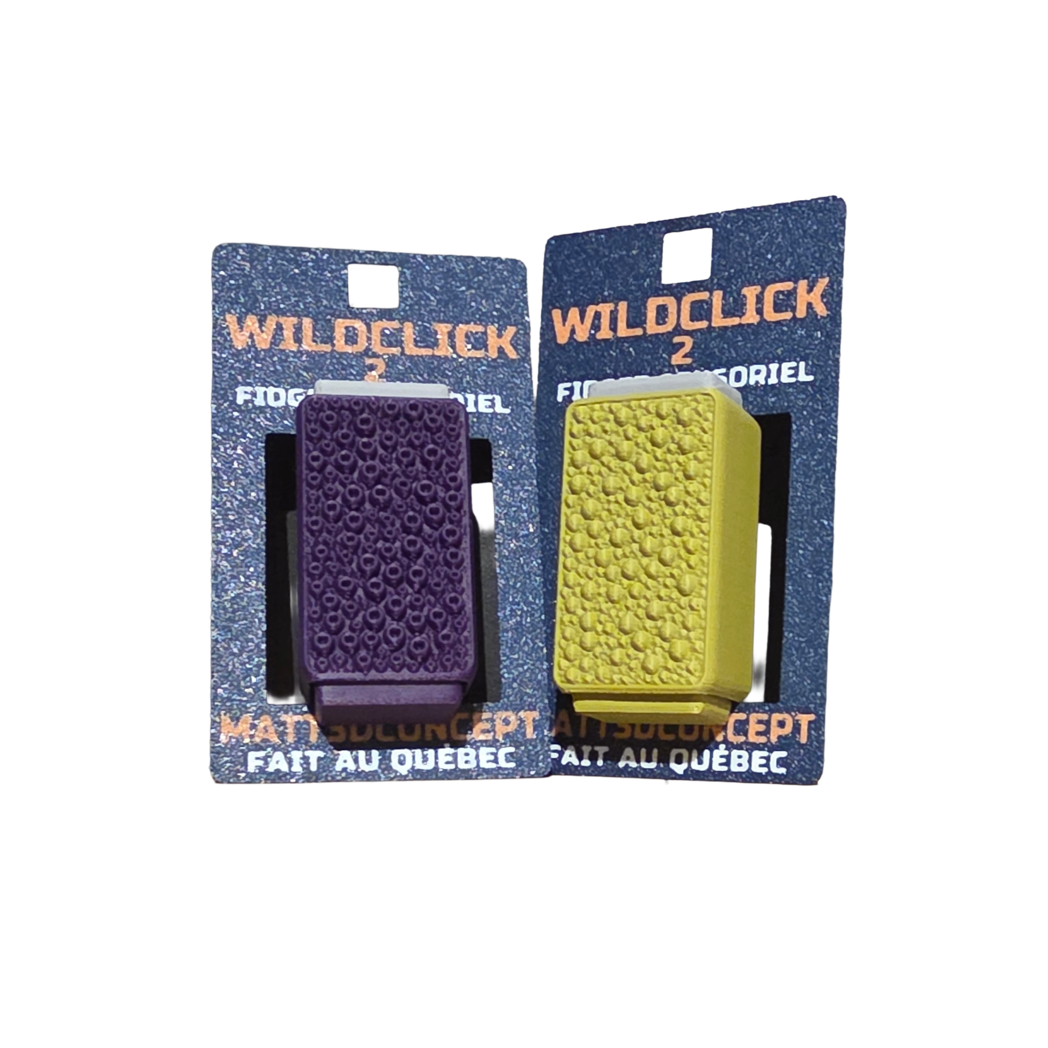 WildClick 2 – Fidget clicker à deux boutons | 6 textures animales