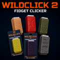 WildClick 2 – Fidget clicker à deux boutons | 6 textures animales