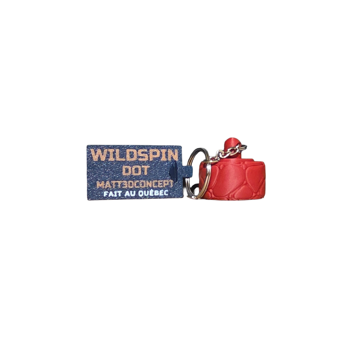 WildSpin Dot – Fidget spinner sensoriel porte-clés | 6 textures animales