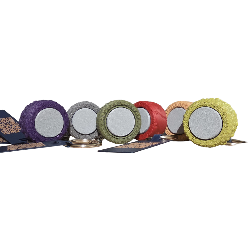 WildSpin Dot – Fidget spinner sensoriel porte-clés | 6 textures animales