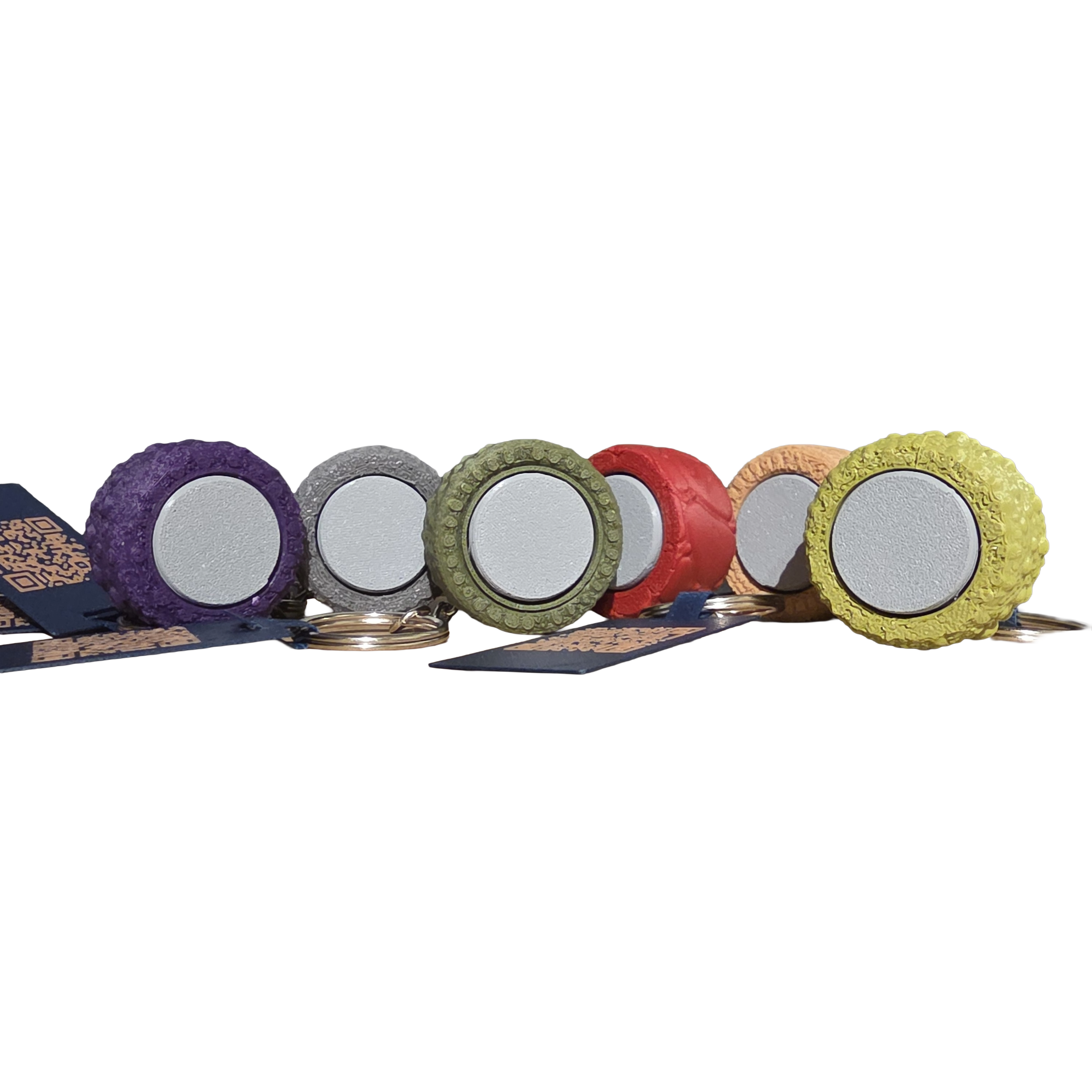 WildSpin Dot – Fidget spinner sensoriel porte-clés | 6 textures animales