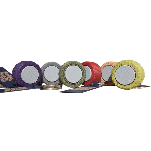 WildSpin Dot – Fidget spinner sensoriel porte-clés | 6 textures animales
