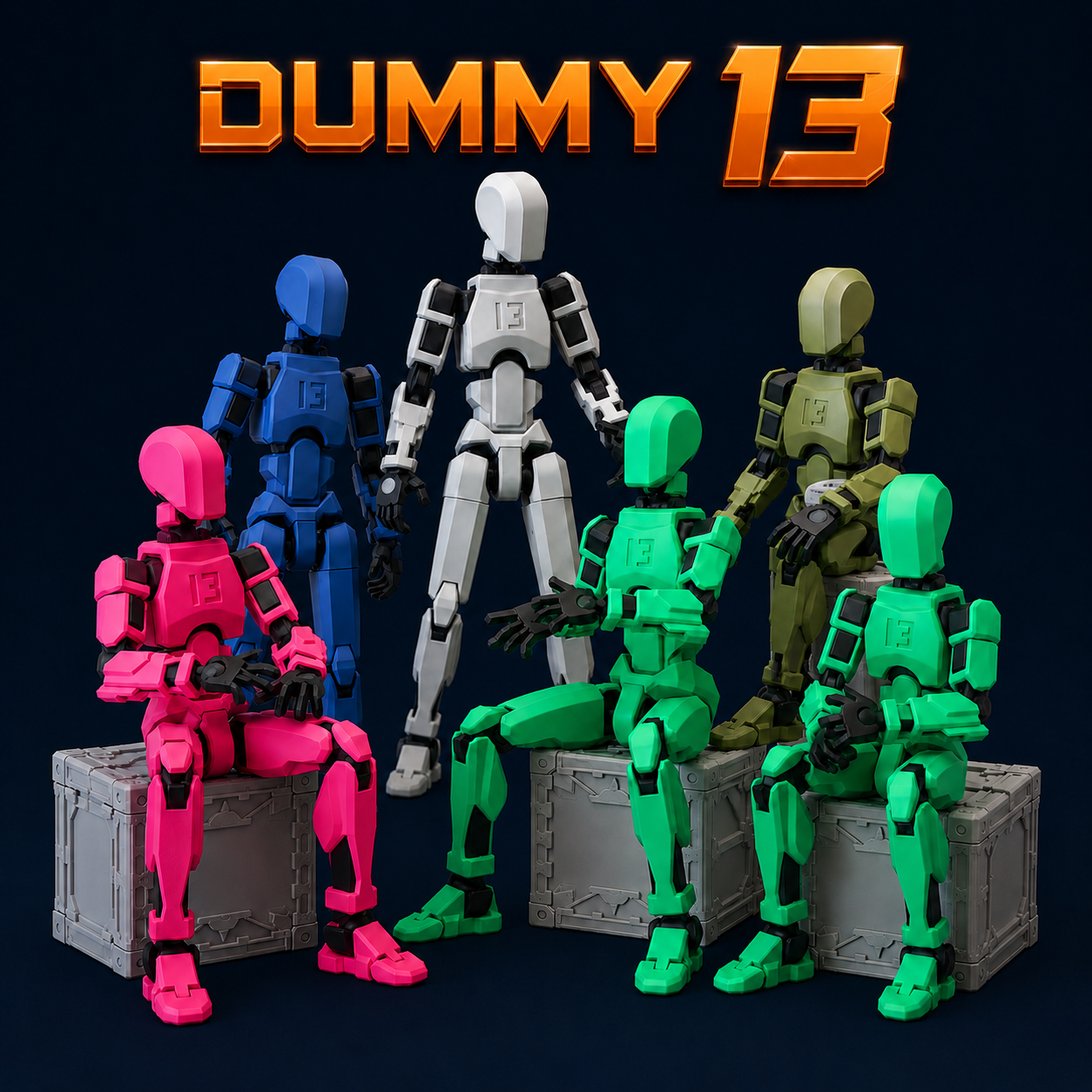 Dummy 13 – Figurine articulée ou kit à assembler | 4 formats