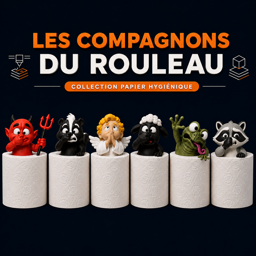 Figurines décoratives pour papier hygiénique - Les Compagnons du rouleau